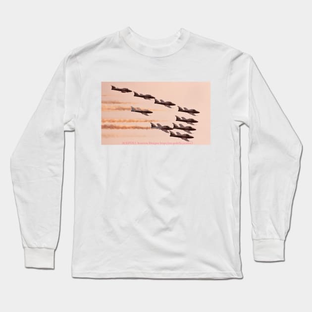 RCAF Snowbirds Dusk Big Wedge Long Sleeve T-Shirt by acefox1